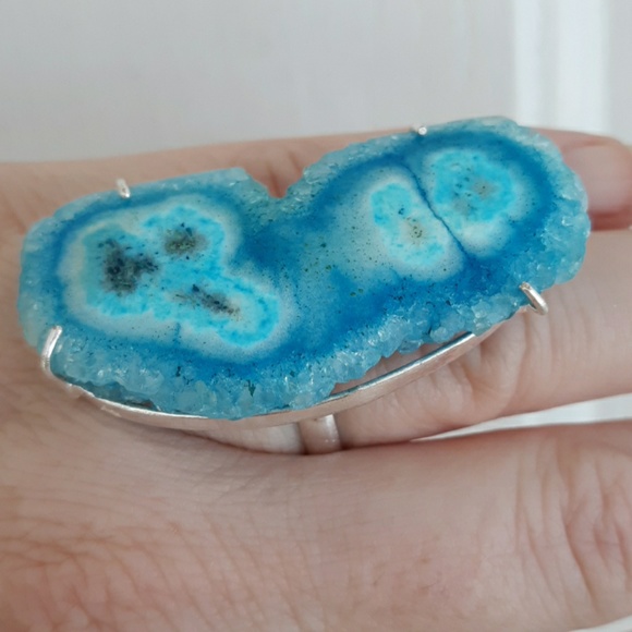 New Amazing Solar Quartz 925 Silver Ring. - Picture 3 of 8